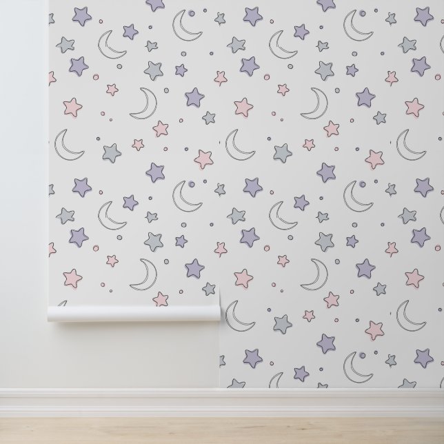 Papier Peint Étoiles et Lunes (Application)