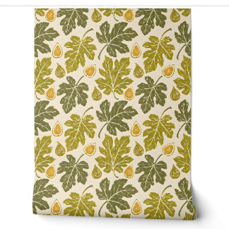 Papier Peint Étude de feuille de figuier Botaniques vintage
