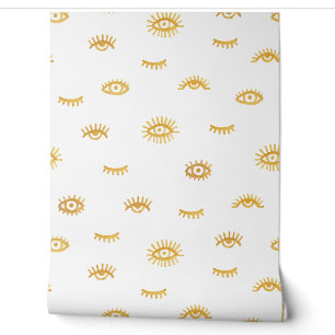 Papier Peint Evil Eye Golden Wallpaper