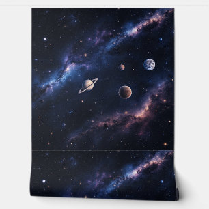 Papier Peint Expédition spatiale et galaxie : Immersive 3D Cosm