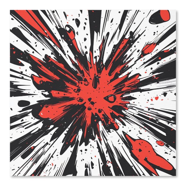 Papier Peint Explosion d'art pop de style comique (7) (Recto)