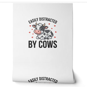 Papier Peint Facilement distrait par les vaches Graphique de va