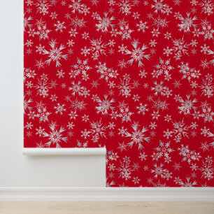 Papier Peint Festif Noël motif carrelé