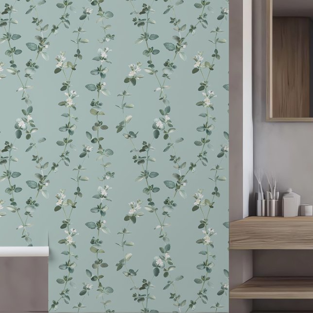 Papier Peint Feuilles Blue Oregano (Créateur téléchargé)