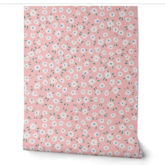 Papier Peint Fille rose Bohème Ditsy Floral