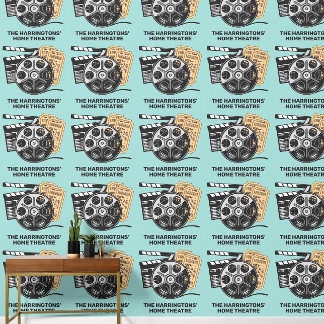 Papier Peint Film texte et couleur personnalisé (Couloir)