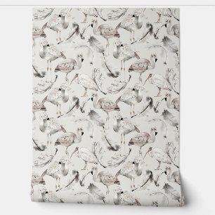Papier Peint Flamants roses
