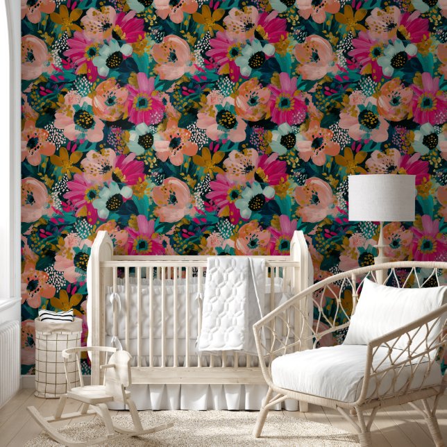 Papier Peint Fleur botanique  (Enfants)