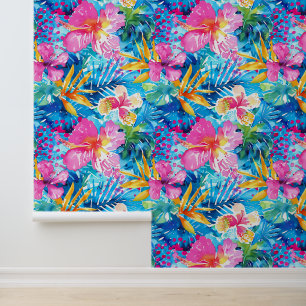 Papier Peint Fleur de paradis aquarelle