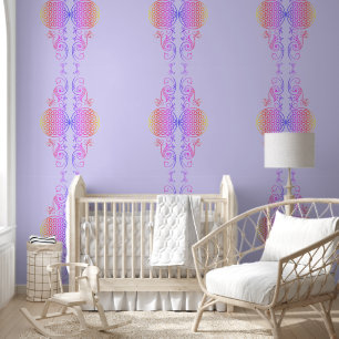 Papier Peint FLEUR DE VIE - Style vintage 5b