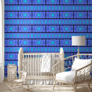 Papier Peint Fleur sauvage Blue Sky en violet