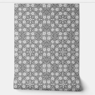 Papier Peint Fleurs blanches pastel bl, violet sans parfum