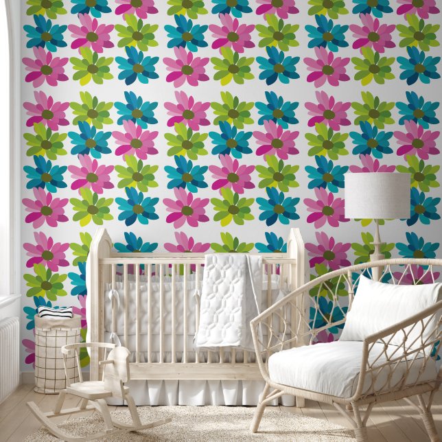 Papier Peint Fleurs colorées Fleurs (Enfants)