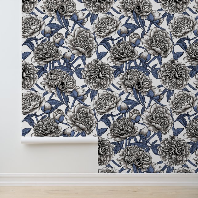 Papier Peint Fleurs de cendres blanches (Application)