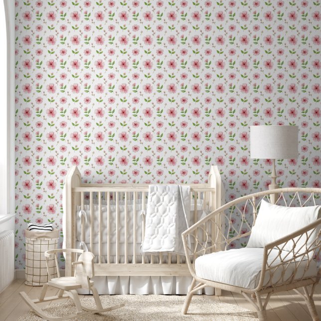 Papier Peint Fleurs de cerisiers roses (Enfants)