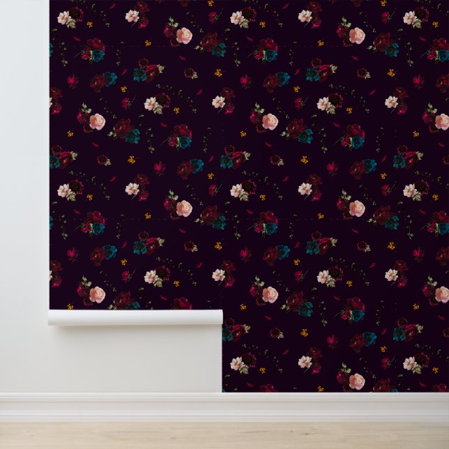 Papier Peint Fleurs de Moody gothique (Application)
