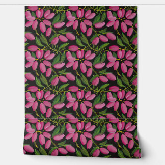 Papier Peint Fleurs de printemps sur un arrière - plan noir