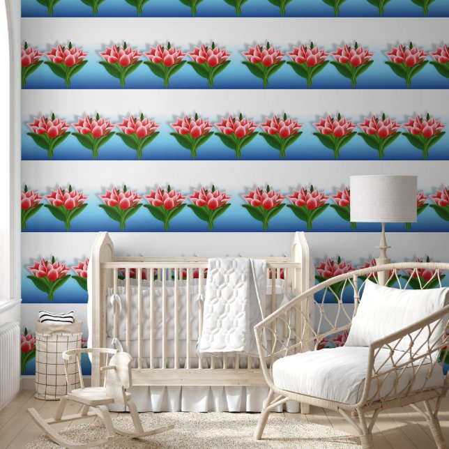 Papier Peint Fleurs de tulipes (Enfants)