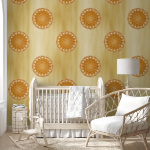 Papier Peint FLEURS DE VIE - Géométrie Sacrée Lumière 3