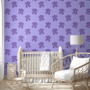 Papier Peint FLEURS DE VIE - Tortue magique 2