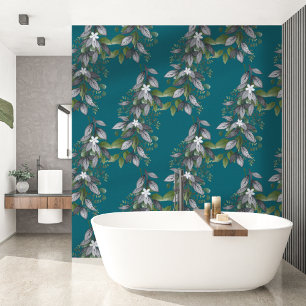 Papier Peint Fleurs et Feuilles Suspendues Fantaisistes Sarcell
