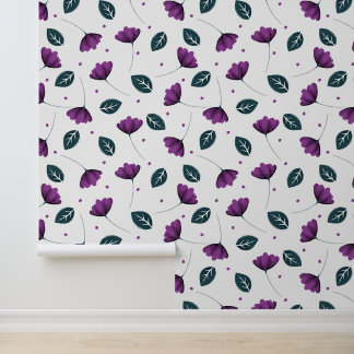 Papier Peint Fleurs florales Lavande violette Lilac