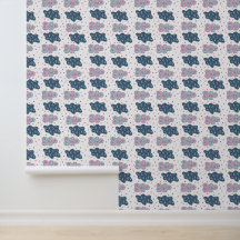 fleurs nuages motif