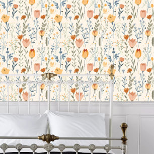 Papier Peint Fleurs sauvages Cottagecore