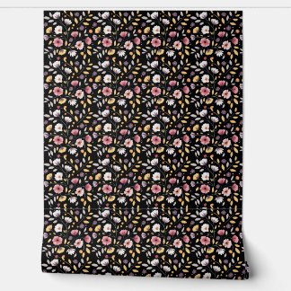 Papier Peint Fleurs sauvages d'aquarelle bohème moderne