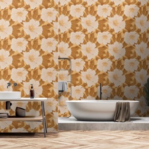 Papier Peint Fleurs Tropicales Et Feuilles