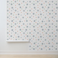 Flocon de neige aux points colorés