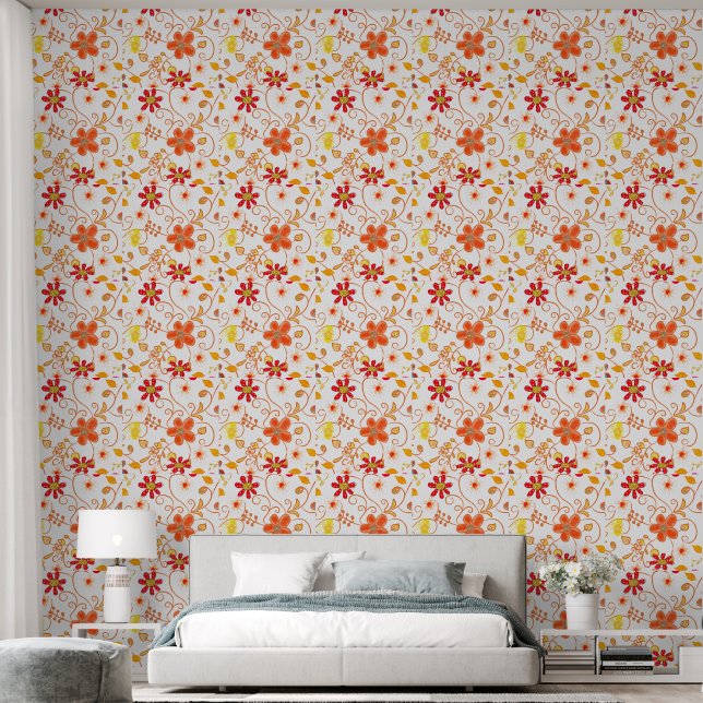 Papier peint Floral (Chambre à coucher)