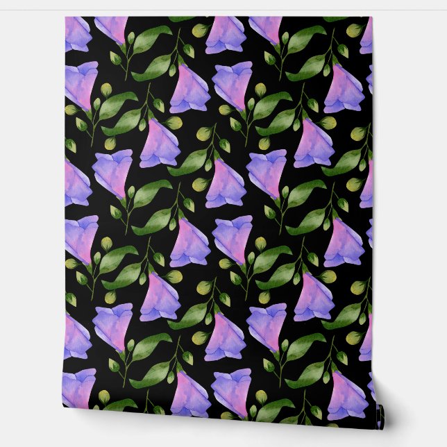 Papier peint floral élégant - Motifs floraux dynam (Déroulement)