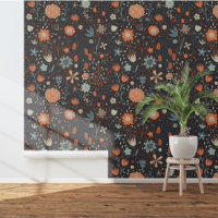 Floral foncé Fleur sauvage moderne