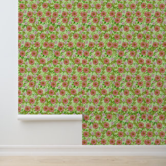 Papier peint floral mou