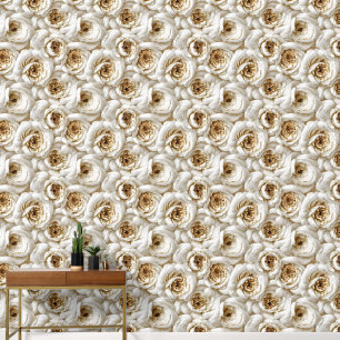 Papier Peint Floral sans couture motif 3D pivoine luxe élégant
