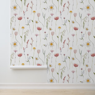 Papier peint floral vintage