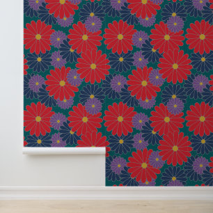 Papier Peint Flore de automne scintillante