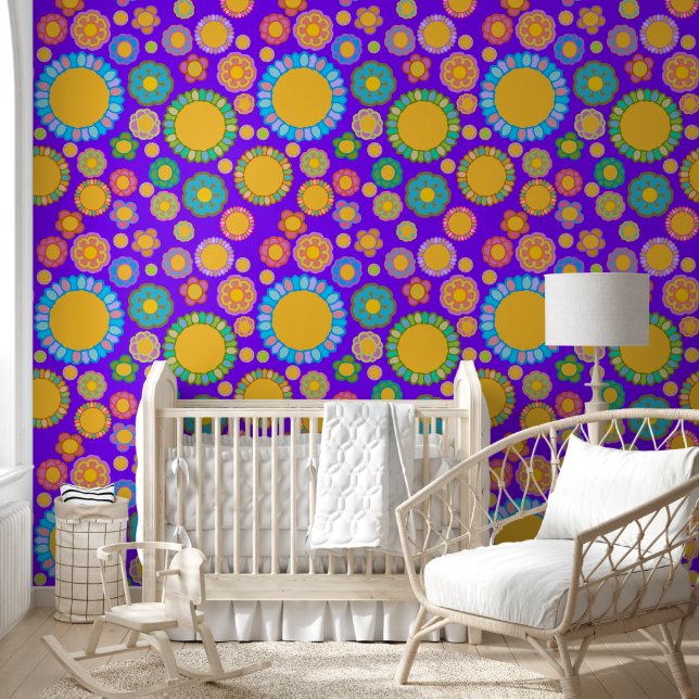 Papier Peint Flore nostalgique (Enfants)