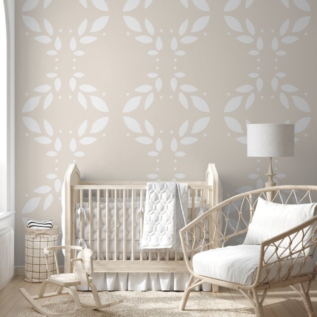 Papier Peint Foliage Motif beige (Enfants)