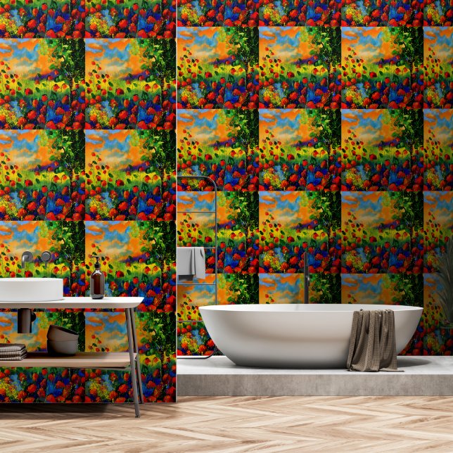 Papier Peint Fond d'écran (Salle de bain)