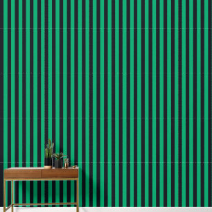Papier Peint Fond d'écran Emerald & Black Stripe - Personnalisa