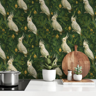 Papier Peint Fonds d'écran de la forêt de Noël Cockatoos