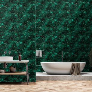 Papier Peint Forest Green Sparkling Gold Parties scintillant Mo