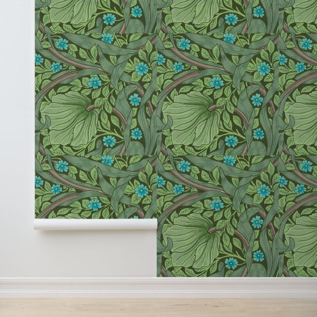 Papier Peint Forget-Me-Nots, Wallpaper de William Morris (Application)