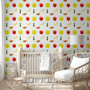 Papier Peint Fruit Pomme Lemon Watermelon Ananas Banane