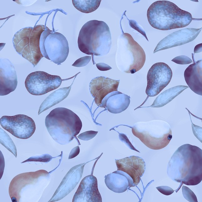 Papier Peint Fruits bleus sur Arrière - plan bleu (Créateur téléchargé)