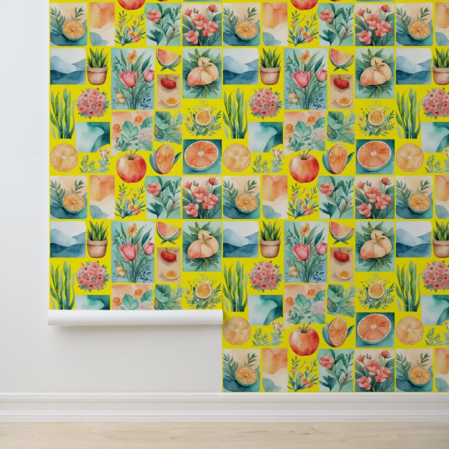 Papier Peint Fruits modernes, plantes et nature (Application)