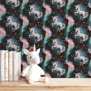 Papier Peint Galaxie Licorne Magique