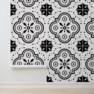Papier Peint Géométrie Noir Et Blanc